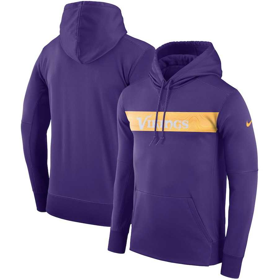 Men's Minnesota Vikings Nike Sideline Team Performance Pullover Hoodie Purple,We sell and wholesale Men's Minnesota Vikings Nike Sideline Team Performance Pullover Hoodie Purple on line form chian!